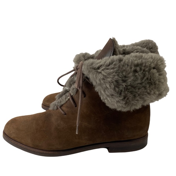 WATHNE Suede and Wool Ankle Boots - Picture 4 of 8